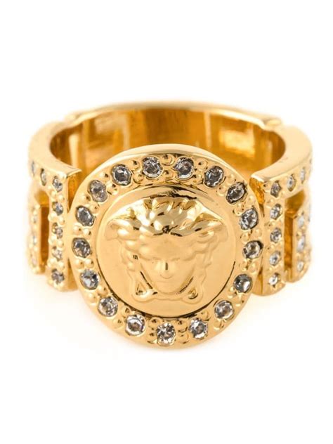 versace ring medusa gold|Versace engagement rings.